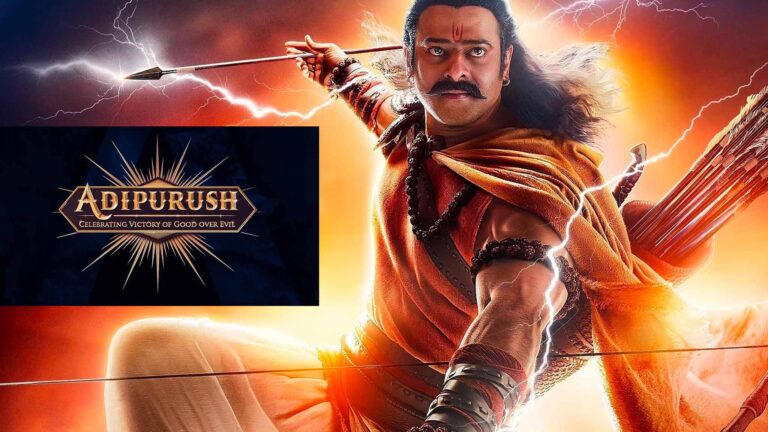 Adipurush movie showing actor Vibhas as Lord Shri Ram