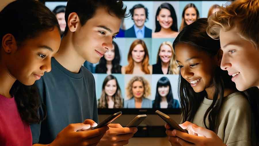 Youth viewing cheap role models on their phones